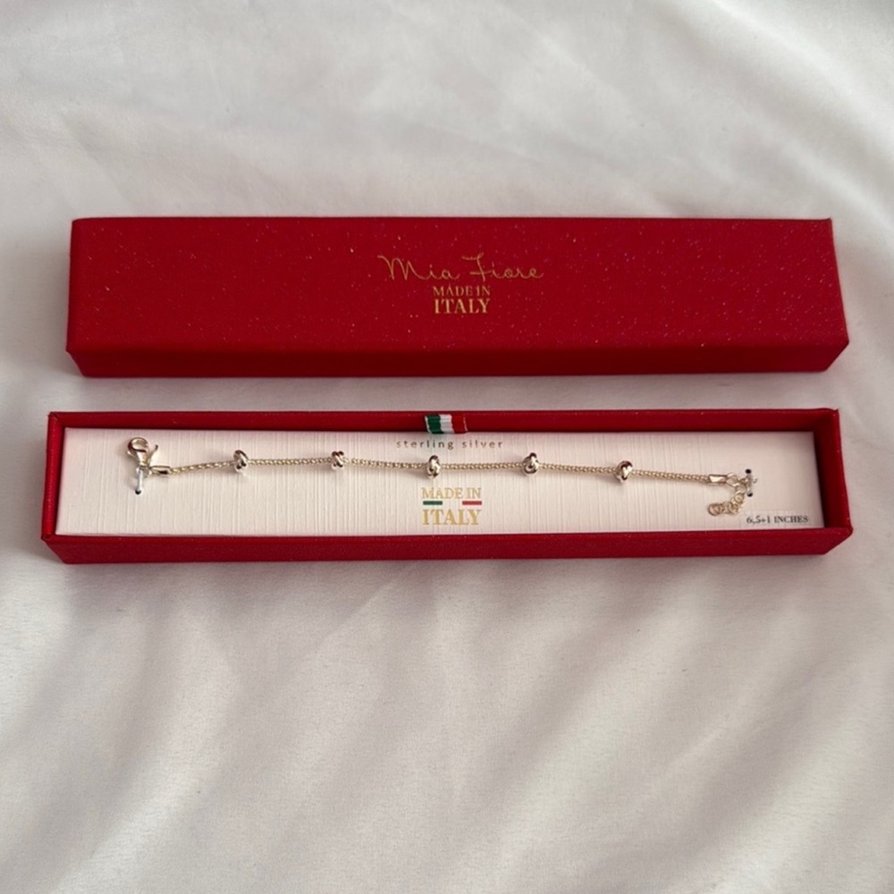 mia fiore made in italy silver bracelet